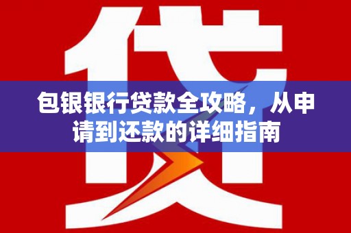 阜平包银银行贷款全攻略，从申请到还款的详细指南