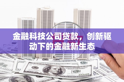 阜平金融科技公司贷款，创新驱动下的金融新生态