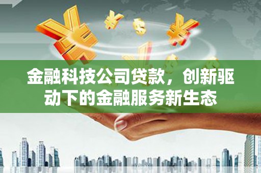 阜平金融科技公司贷款，创新驱动下的金融服务新生态