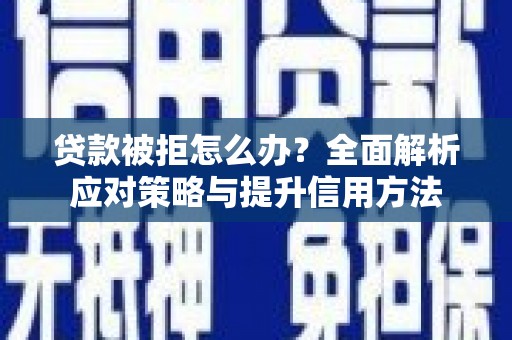 阜平贷款被拒怎么办？全面解析应对策略与提升信用方法
