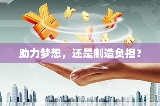阜平助力梦想，还是制造负担？