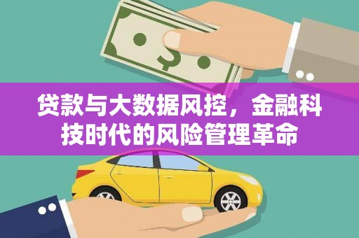 阜平贷款与大数据风控，金融科技时代的风险管理革命