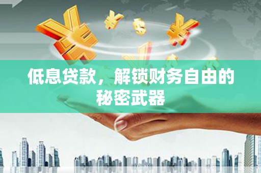 阜平低息贷款，解锁财务自由的秘密武器