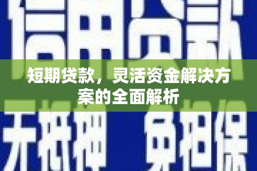 阜平短期贷款，灵活资金解决方案的全面解析