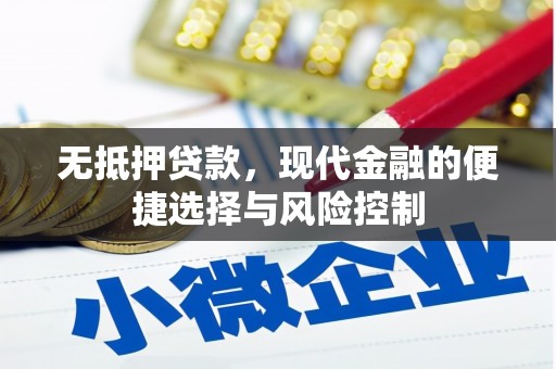 阜平无抵押贷款，现代金融的便捷选择与风险控制
