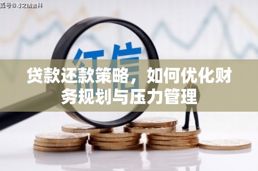阜平贷款还款策略，如何优化财务规划与压力管理