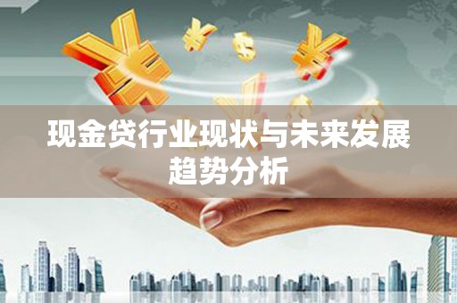 阜平现金贷行业现状与未来发展趋势分析