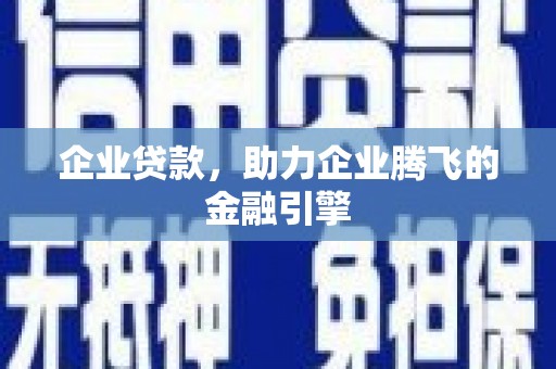 阜平企业贷款，助力企业腾飞的金融引擎