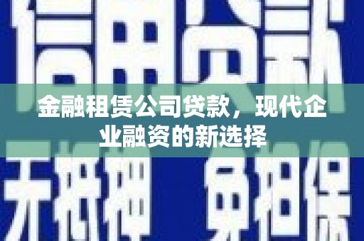 阜平金融租赁公司贷款，现代企业融资的新选择