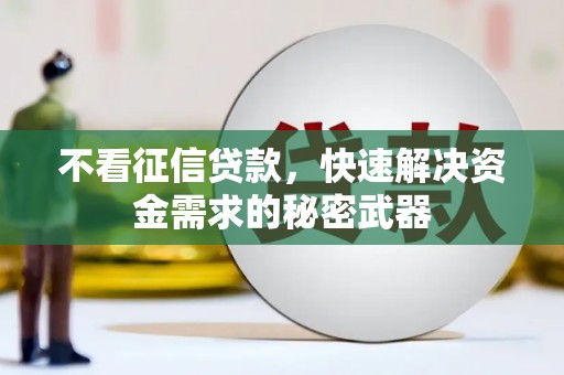 阜平不看征信贷款，快速解决资金需求的秘密武器