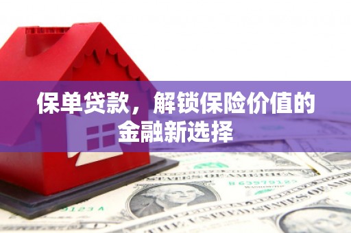 阜平保单贷款，解锁保险价值的金融新选择