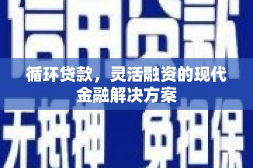 阜平循环贷款，灵活融资的现代金融解决方案