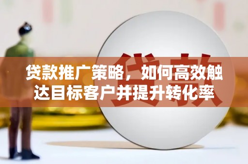 阜平贷款推广策略，如何高效触达目标客户并提升转化率