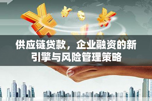 阜平供应链贷款，企业融资的新引擎与风险管理策略