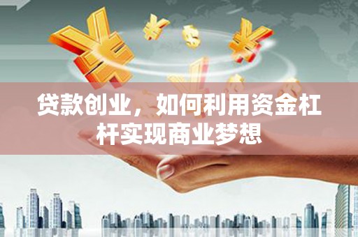 阜平贷款创业，如何利用资金杠杆实现商业梦想