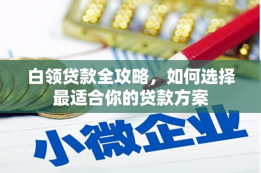 阜平白领贷款全攻略，如何选择最适合你的贷款方案