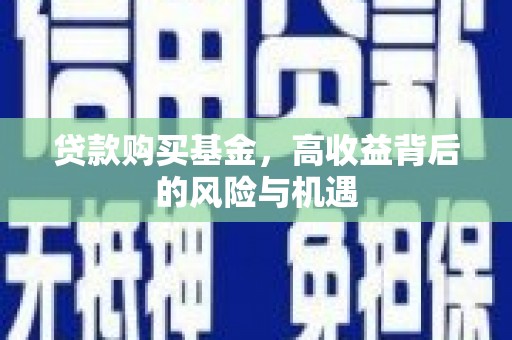 阜平贷款购买基金，高收益背后的风险与机遇